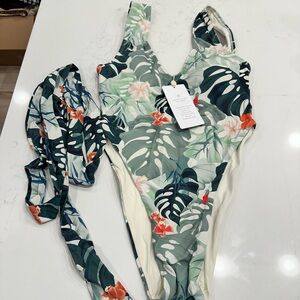 Toluca Tropical Print Swimsuit